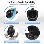 RAMATA fit for Tesla Supercharger to Charge Ford F150 Lightning, Cadillac Lyriq Hyundai ioniq, Mach-E, GM, Rivian, Mercedes NACS to CCS Adapter 500A DC Fast Charging More CCS1 Electric Vehicle