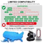 HUACAITU Tesla Supercharger Adapter, NACS to CCS Adapter, Fast Charge Your CCS1 EV at Tesla Superchargers, Electric Vehicle Charging Accessories for Ford, Rivian, GM, Volvo and Polestar EVs