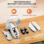 Hurra Charging Dock for Meta Quest 2, VR Charging Station for Oculus Quest 2 Support LED Indicator/Magnetic Charging Headset & Touch Controllers, with 2 Rechargeable Batteries, USB-C Charger & Cable