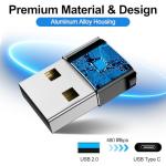 𝟒𝐏𝐚𝐜𝐤 𝐔𝐩𝐠𝐫𝐚𝐝𝐞𝐝 USB to USB C Adapter,Type-C Female to A Male Charger Converter for iPhone 17 Charger,iWatch Ultra SE 9 10,iPhone 17 Pro Max 16 15 14,Samsung S25,AirPods,iPad,Car,Xbox