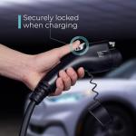 Lectron Level 1 J1772 Charger (WiFi Version) - 120V, 15 Amp, NEMA 5-15 Plug, 16 ft Extension Cord - Portable Electric Car Charger for J1772 Evs