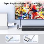 GANA Wii to hdmi Converter, wii to hdmi Adapter, 1080p 720p Connector Output Video & 3.5mm Audio - Supports All Wii Display Modes (wii to hdmi White)