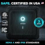 EVIQO NACS Charger for Tesla 40-48 Amp Hardwired Level 2 EV Charger - 240V Wall EV Charger Level 2, 25ft Cable, WiFi (2.4 GHz) Smart App - Weatherproof, Outdoor (IP66,NEMA 4) UL, ETL Certified