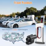 2025 Upgraded for Tesla Supercharger to CCS1 Charger Adapter [Max 500A, 1000V] Fast Charge NACS to CCS Electric Vehicle Charging Adapter Compatible with Tesla Supercharger,Fit for Rivian,Ford,GM EVs