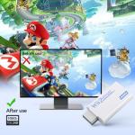 GANA Wii to hdmi Converter, wii to hdmi Adapter, 1080p 720p Connector Output Video & 3.5mm Audio - Supports All Wii Display Modes (wii to hdmi White)