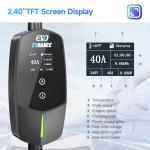 EVDANCE Level 2 EV Charger 40Amp, 240V 9.6KW Portable Electric Vehicle Charging Stations with NEMA 14-50P, 25FT Cable Adjustable Current/Timing Delay Home Electric Car Charger for J1772 BEVs/PHEVs