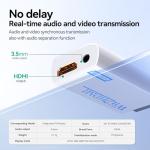 GANA Wii to hdmi Converter, wii to hdmi Adapter, 1080p 720p Connector Output Video & 3.5mm Audio - Supports All Wii Display Modes (wii to hdmi White)