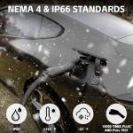 TLE LEVEL Level 2 EV Charger - Portable 40 Amp 9.6kW EV Charger, NEMA 14-50 Plug Electric Vehicle Charging Stations for J1772 Electric Cars, 25' Cable Smart 240V EV Chargers for Home