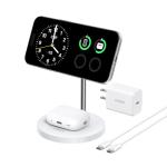 Anker MagSafe Compatible MagGo Charger Stand, iPhone 17 Wireless Charger, 2-in-1 Charging Station, Qi2 Certified 15W Fast Charging, for iPhone 17/16/15/14/13/12, AirPods Pro (40W Adapter Included)