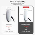 YONZEE Wall-Mounted EV Charger Protection Box – Weatherproof Charging Station Cover Case for Electric Vehicle Home Chargers, Compatible with Tesla, Standard Most EV Chargers