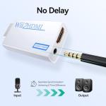 GANA Wii to hdmi Converter, wii to hdmi Adapter, 1080p 720p Connector Output Video & 3.5mm Audio - Supports All Wii Display Modes (wii to hdmi White)