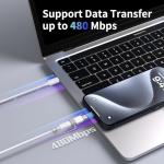 Thousover 4 Pack Lightning to USB C Adapter for iPhone 15/16/17 Pro/17 Pro Max,for iPhone 17/16 Charger,17/16 Accessories,Fast Charging & Data Transfer,USB C Charger Connector Cable,Not for Audio/OTG