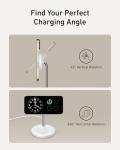 Anker MagSafe Compatible MagGo Charger Stand, iPhone 17 Wireless Charger, 2-in-1 Charging Station, Qi2 Certified 15W Fast Charging, for iPhone 17/16/15/14/13/12, AirPods Pro (40W Adapter Included)