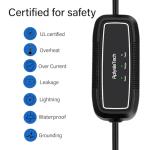 AplysiaTech Portable EV Charger Level 1, 15Amp 110V, Electric Vehicle Charger with 21Ft Extension Cord,NEMA 5-15P for Plug-in Home EV Charging Station,Compatible with SAE J1772 EVs(Tesla Need Adapter)
