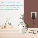 MTYTOT 24V 2A DC Power Supply Adapter 24W AC/DC Adapter 100-240V AC to DC 24Volt 2Amp1A Power Adapter converter Transformers with 5.5mm x 2.5mm US Plug for DC24V LED Strip Light CCTV Camera 3d printer