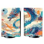 PlayVital Full Set Skin Decal for ps5 Console Disc Edition, Vinyl Sticker Decal Cover for ps5 Controller & Charging Station & Headset & Media Remote - Dragon's Elysium