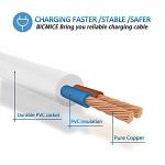 Bicmice 2.7Ft USB DC Charging Cable 2.5mm Fast Charger Replacement Cord - 2 Pack