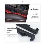 IHOTDER 2PCS Car Seat Gap Filler - Car Seat Gap Filler Organizer for Holding Phone,Key,Purse - Universal Car Gap Filler Fits Car Truck SUV Car Interior Accessories (Black/2PCS)…