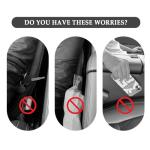 IHOTDER 2PCS Car Seat Gap Filler - Car Seat Gap Filler Organizer for Holding Phone,Key,Purse - Universal Car Gap Filler Fits Car Truck SUV Car Interior Accessories (Black/2PCS)…