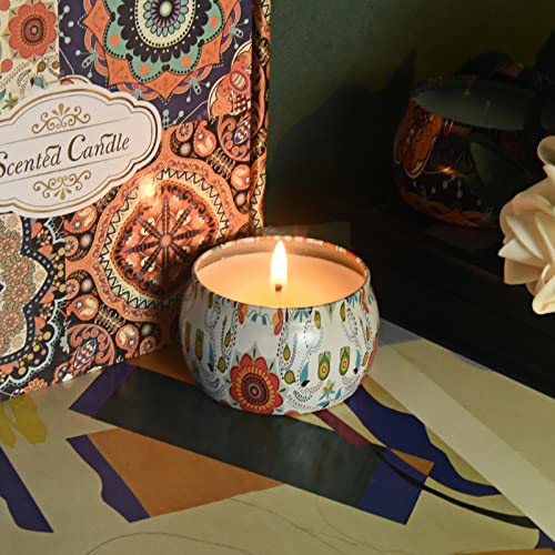 Soy Wax Aromatherapy Candle Gift Set: 4 Scents