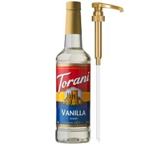 Vanilla Torani Coffee Syrup with Pump, 25.4 Oz