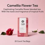 OSULLOC Camellia Flower Tea (Tropical fruity flavors), Iced tea bags, Fruit tea Blend, Premium Teabags from Jeju Island, 20 count