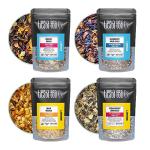 Tiesta Tea - Fruity Tea Sampler Dry Flight Set, Loose Leaf, No Caffeine, Makes Hot and Iced, Assorted Fruit Brews with Mango, Peach, Orange Drinks & More, 8 Resealable Sample Pouches