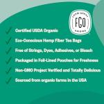 FGO Organic Spearmint Leaf Tea, 100 Count, Eco-Conscious Tea Bags, Caffeine Free, Resealable Bag, Packaging May Vary (Pack of 1)