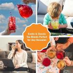 Tiesta Tea - Fruity Tea Sampler Dry Flight Set, Loose Leaf, No Caffeine, Makes Hot and Iced, Assorted Fruit Brews with Mango, Peach, Orange Drinks & More, 8 Resealable Sample Pouches