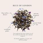 Palais des Thés - Blue of London - Earl Grey Black Tea, Bergamot & Cornflower - Premium Tea Bags, Serves 20 Cups