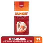 Dunkin' Cinnamania Ground Coffee, 11 Ounces