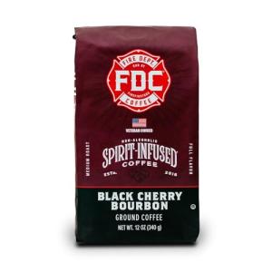 Black Cherry Bourbon Coffee - Supports Firefighters - 12 oz