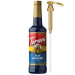 Torani Blue Raspberry Drink Syrup with Pump, 25.4 Oz