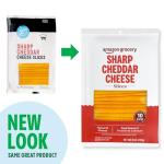 Sliced Sharp Cheddar Cheese – 8 Oz, 10 Slices