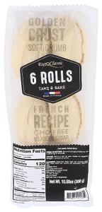 EURO CLASSIC Take And Bake Rolls - 6 Count
