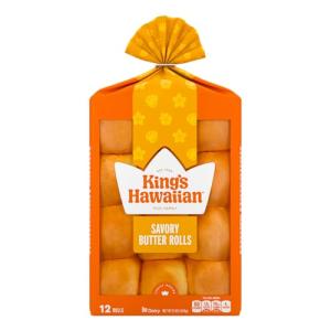 King's Hawaiian Sweet Butter Rolls, 12 Count