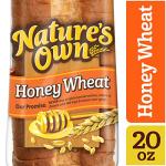Nature's Own Honey Wheat Sandwich Bread, 20 oz