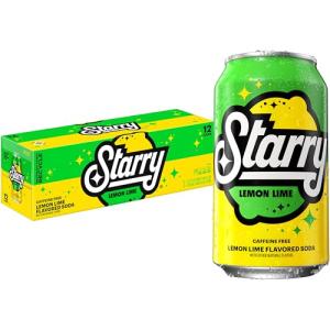 Starry Lemon Lime Soda, 12-Pack Cans