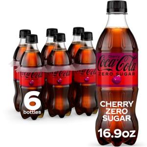 Coca-Cola Zero Sugar Cherry Soft Drink, 6 Pack