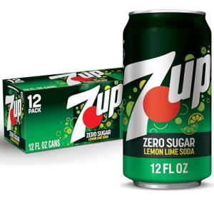 Zero Sugar 7-Up Soda, 12 Fl Oz Cans