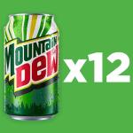 Mountain Dew 12 Oz Cans - Pack of 12
