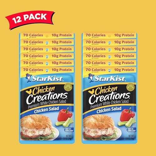 StarKist Chicken Creations Chicken Salad Pouches, 12 Pack