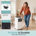 Serenelife Portable Air Conditioner & Heater - 8000 BTU (ASHRAE) Compact (White)