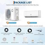 12000 BTU Ductless Mini Split Air Conditioner Inverter Heat Pump 22 SEER2 110V