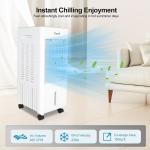 Portable Air Conditioners w/Remote, 4 Modes & 3 Speeds,Waterless Alert System