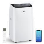 DuraComfort Smart Portable Air Conditioners, 12000 BTU(Ashrae) /8150 BTU (SACC) Quiet AC Unit, Built-in Dehumidifier and Fan Modes, Mobile App, Cools up to 350 Sq. Ft, White