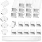 LyPrem 16Ft Mini Split Line Set Cover 3" PVC Line Cover Kit for Mini Split and Central Air Conditioner & Heat Pump