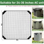 Xeeol 36x36 Central Air conditioner Covers for Outside, Larger Mesh AC Unit Covers Outdoor - Top Universal Defender