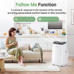 DuraComfort Smart Portable Air Conditioners, 12000 BTU(Ashrae) /8150 BTU (SACC) Quiet AC Unit, Built-in Dehumidifier and Fan Modes, Mobile App, Cools up to 350 Sq. Ft, White
