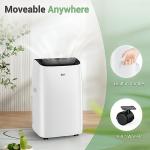 DuraComfort Smart Portable Air Conditioners, 12000 BTU(Ashrae) /8150 BTU (SACC) Quiet AC Unit, Built-in Dehumidifier and Fan Modes, Mobile App, Cools up to 350 Sq. Ft, White